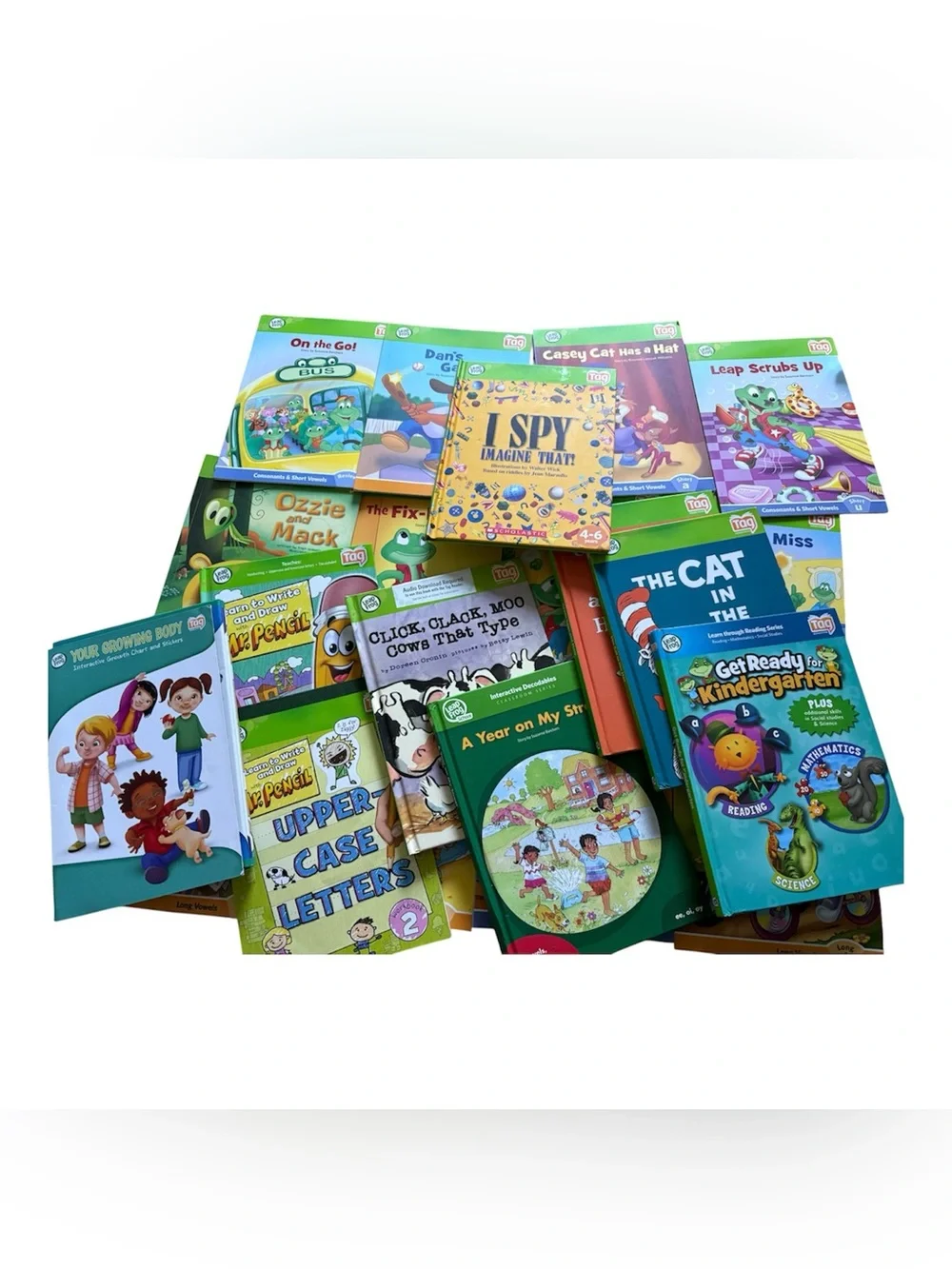 Lot of 20 Leap Frog Tag Interactive Books Early Learning Reading Chart Stickers